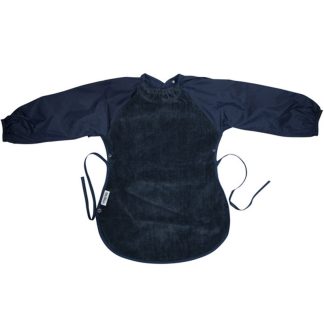 Silly Billyz slabbetje longsleeve messy eater navy