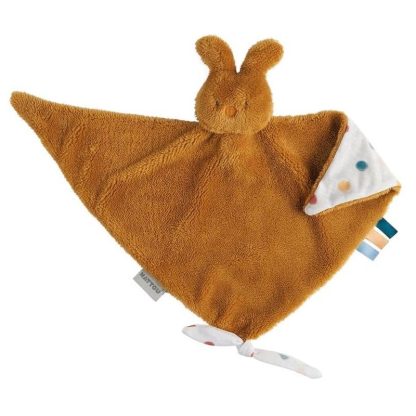 Nattou knuffeldoekje konijn Tipidou oker
