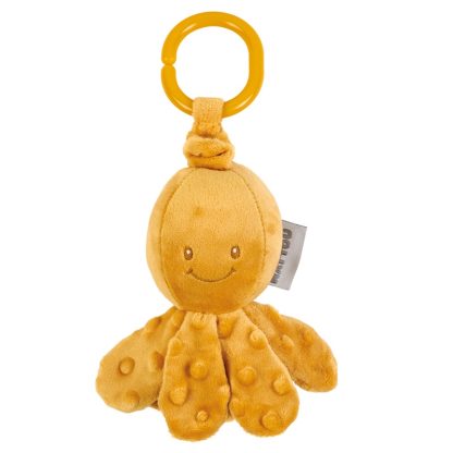 Nattou activiteitenknuffel octopus oker