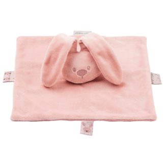 Nattou knuffeldoekje doudou konijn Lapidou oud roze