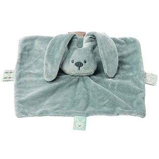 Nattou knuffeldoekje doudou konijn Lapidou groen