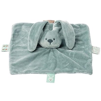 Nattou knuffeldoekje doudou konijn Lapidou groen