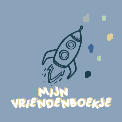 JeP Kids | vriendenboek oudblauw