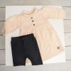 24085005 jurk dots amour beige sfeerfoto