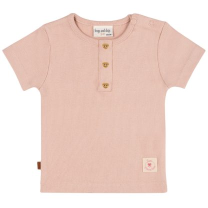 25021001 Frogs and Dogs t-shirt roze love garden voorkant