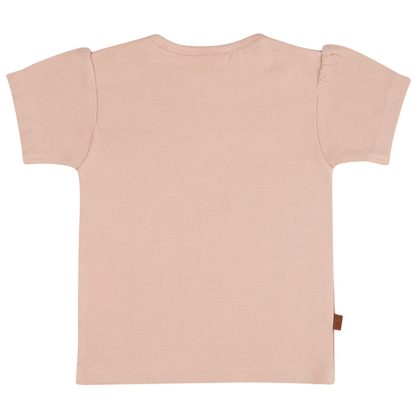 25022004 Frogs and Dogs t-shirt bloemen roze summer flowers achterkant