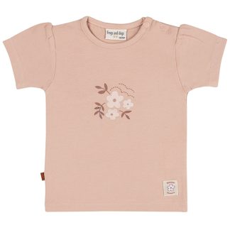 25022004 Frogs and Dogs t-shirt bloemen roze summer flowers voorkant