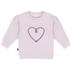 25023001 Frogs and Dogs sweater heart lila voorkant