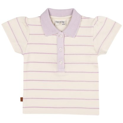 25023009 Frogs and Dogs polo gestreept beautiful hearts voorkant