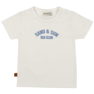 25024005 Frogs and Dogs t-shirt sand and sun wit voorkant
