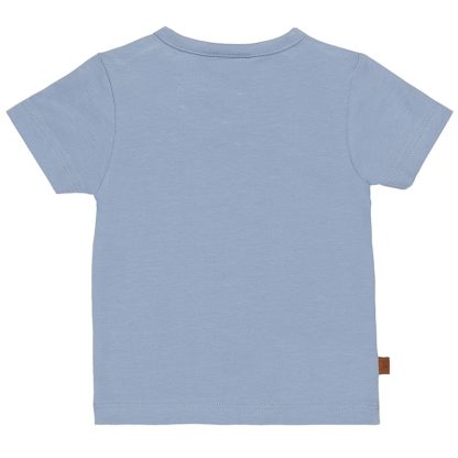 25024007 Frogs and Dogs t-shirt dolfijn sand and sun blauw achterkant