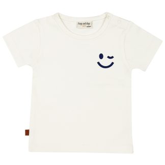 25025005 Frogs and Dogs t-shirt smile offwhite voorkant
