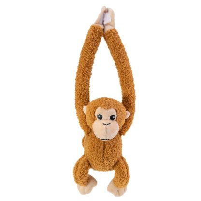 2730703 Jungle Mates knuffel aap bruin hangend voorkant