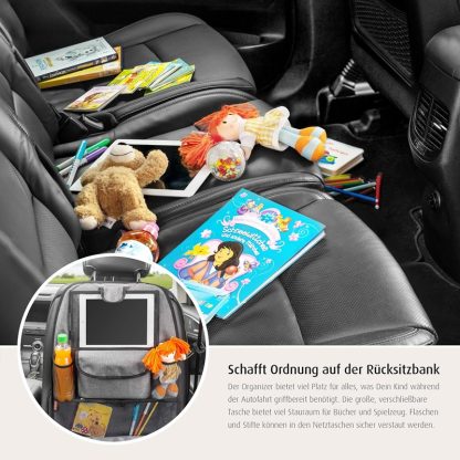 86051 Reer TravelKid autostoel organizer entertain voorbeeld