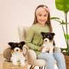 919568 Hermann Teddy Collection knuffel Tricolor Border Collie zittend sfeerfoto