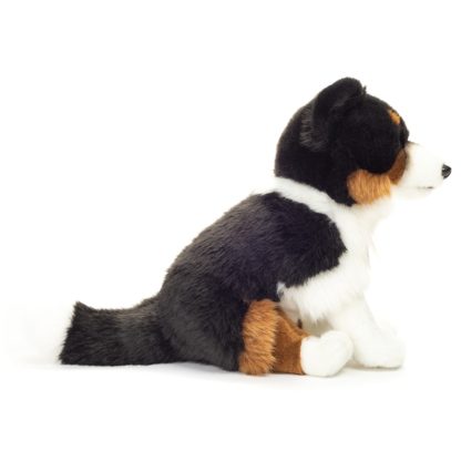 919568 Hermann Teddy Collection knuffel Tricolor Border Collie zittend zijkant