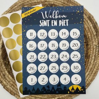 Hippekaartjes | aftelkalender Sinterklaas