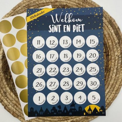 Hippekaartjes | aftelkalender Sinterklaas