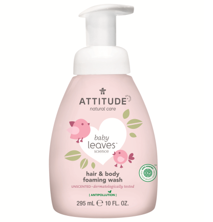 Attitude | baby leaves hair & bodywash parfumvrij