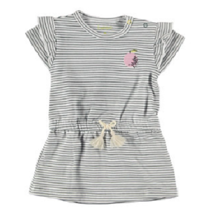 B.E.S.S. | jurk short sleeve striped