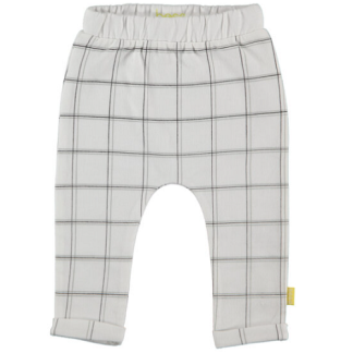 B.E.S.S. | lange broek check wit