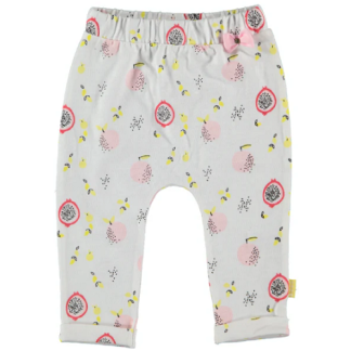 B.E.S.S. | lange broek wit aop fruit