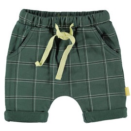 B.E.S.S. | korte broek check groen