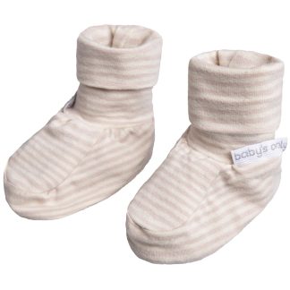 Baby's Only | slofjes stripe oud roze