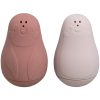 Baby’s Only spuitfiguur pinguins stone red oud roze
