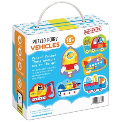 Banana Panda | puzzels paren voertuigen 18m+ - Afbeelding 2