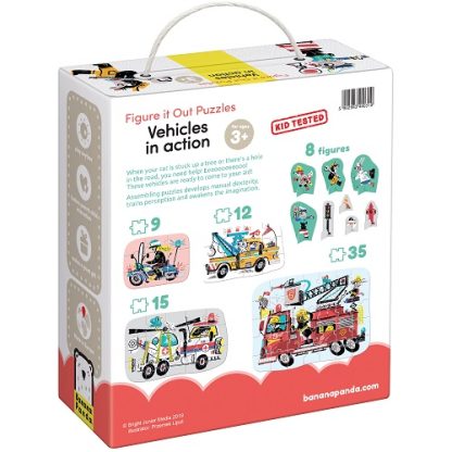 Banana Panda | puzzels voertuigen in actie 3+ - Afbeelding 2