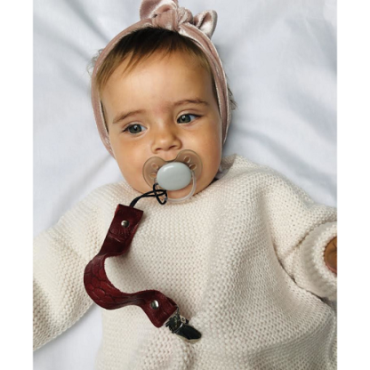 Beebs 'n Beads | speenkoord leer marsala - Afbeelding 2