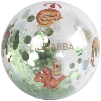 FI-03617 Filibabba strandbal Alfie dino beach confetti