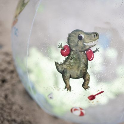 FI-03617 Filibabba strandbal Alfie dino beach confetti sfeerfoto detail dino