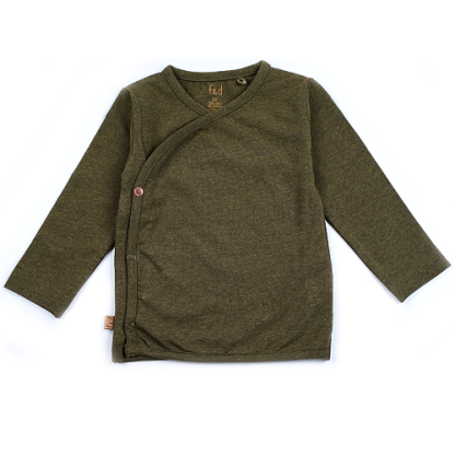 Frogs and Dogs | overslagshirt khaki melange