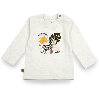 Frogs and Dogs | t-shirt zebra ecru melange