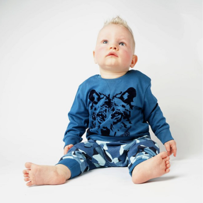 Frogs and Dogs | pyjama wolf blauw - Afbeelding 2
