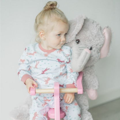 Frogs and Dogs | pyjama horse aop blauw - Afbeelding 2