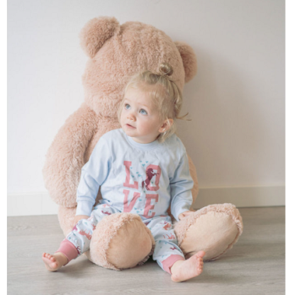Frogs and Dogs | pyjama horse love blauw - Afbeelding 3
