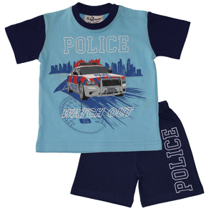 Fun2Wear | shortama politie blauw