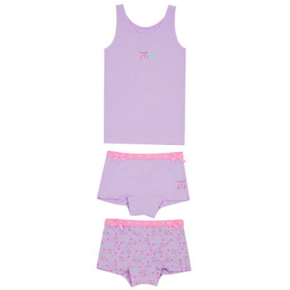Funderwear | hemd + shorts tijger paars - Afbeelding 2