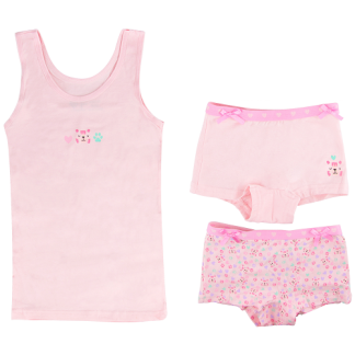 Funderwear | hemd + shorts tijger roze