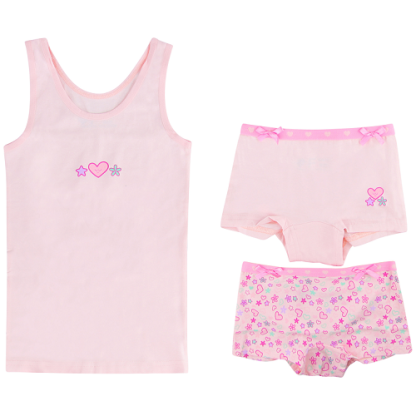 Funderwear | hemd + shorts hearts roze