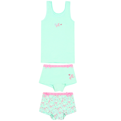 Funderwear | hemd + shorts paard groen - Afbeelding 2