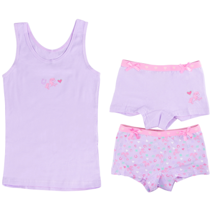 Funderwear | hemd + shorts paard paars