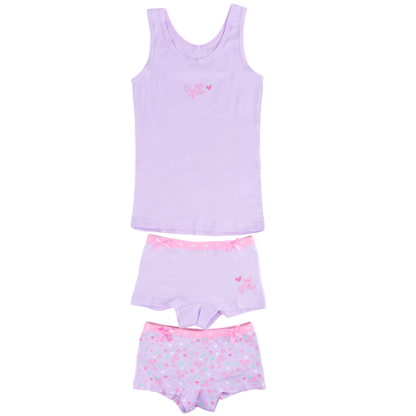 Funderwear | hemd + shorts paard paars - Afbeelding 2