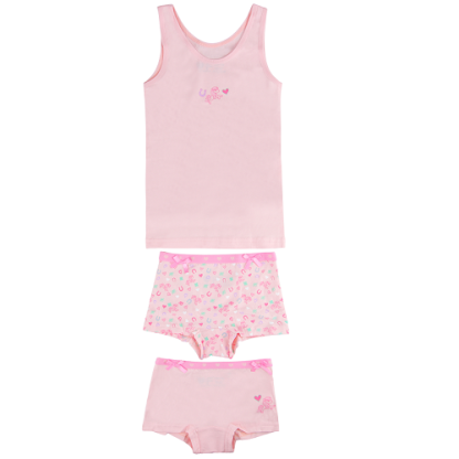 Funderwear | hemd + shorts paard roze - Afbeelding 2