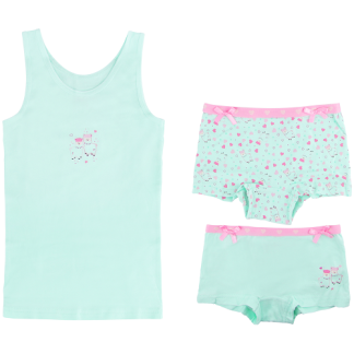 Funderwear | hemd + shorts alpaca groen
