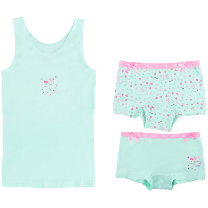 Funderwear | hemd + shorts alpaca groen