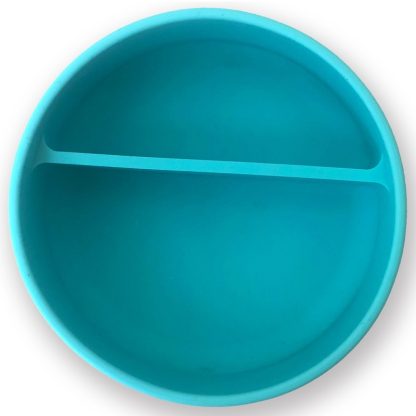 Grabease siliconen kommetje met zuignap teal bovenkant
